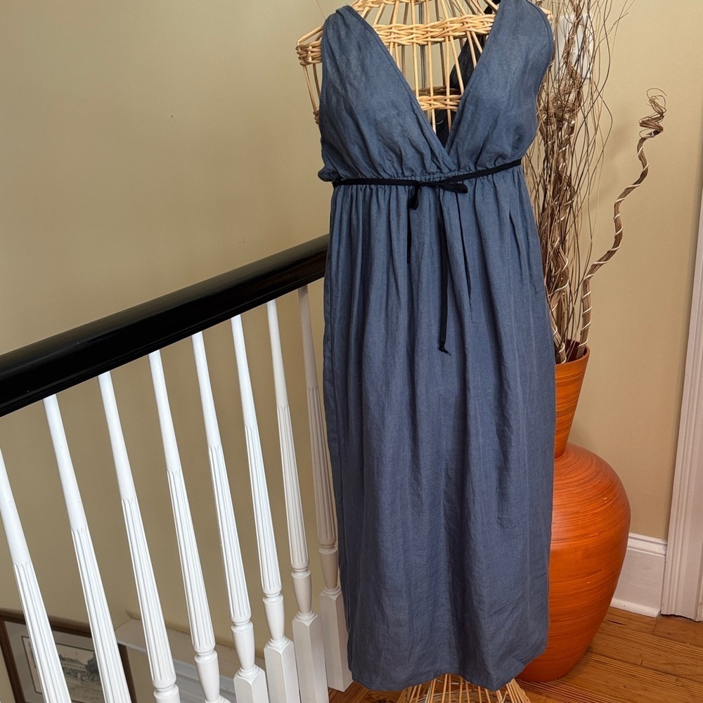 Once Milano Blue Sleeveless Dress